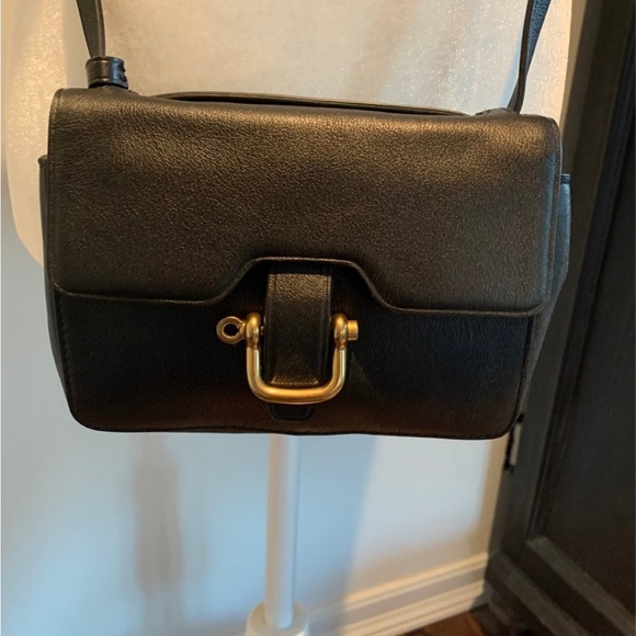 JCrew Black Leather Mini Ryder Crossbody Bag - Picture 2 of 4